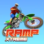 Ramp Xtreme, a 3D stunt motorcycle game, has hanging courses, ramps, loops, and dynamic elements. Balance, finish the level, and flip for bonus points.