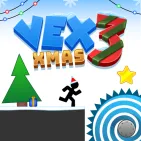 Players manage the character to overcome Christmas hurdles in VEX 3 Xmas. Players run, jump, climb, and dodge traps to reach the end of the level.